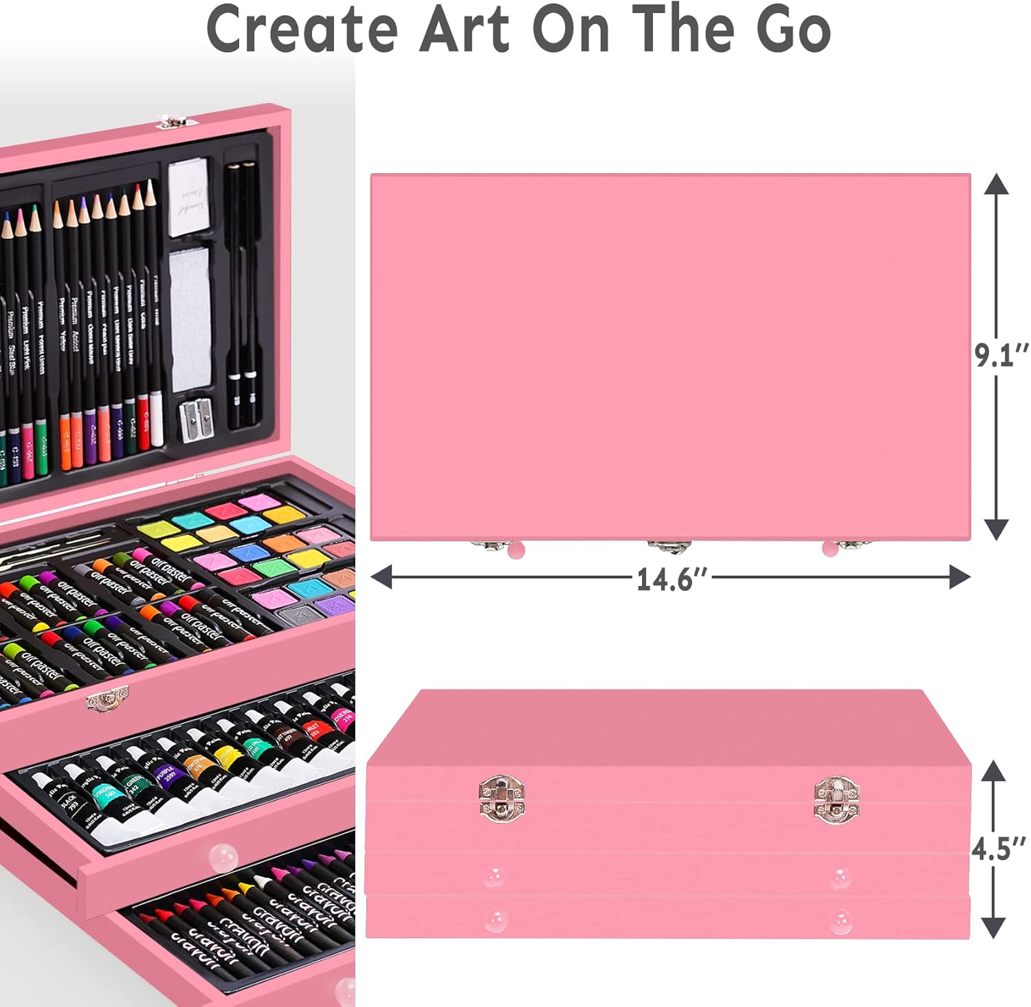 BLACK FRIDAY Sale Soon to be sold out💥💥💥 Buy 2 Get 1 Free 175 Piece Deluxe Art Set with 2 Drawing Pads