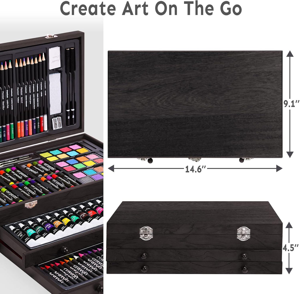 BLACK FRIDAY Sale Soon to be sold out💥💥💥 Buy 2 Get 1 Free 175 Piece Deluxe Art Set with 2 Drawing Pads