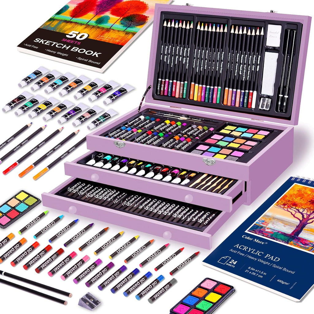 BLACK FRIDAY Sale Soon to be sold out💥💥💥 Buy 2 Get 1 Free 175 Piece Deluxe Art Set with 2 Drawing Pads
