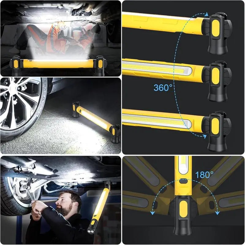 5200mAh Magnetic Rechargeable Hood Light Bar for Car Repair