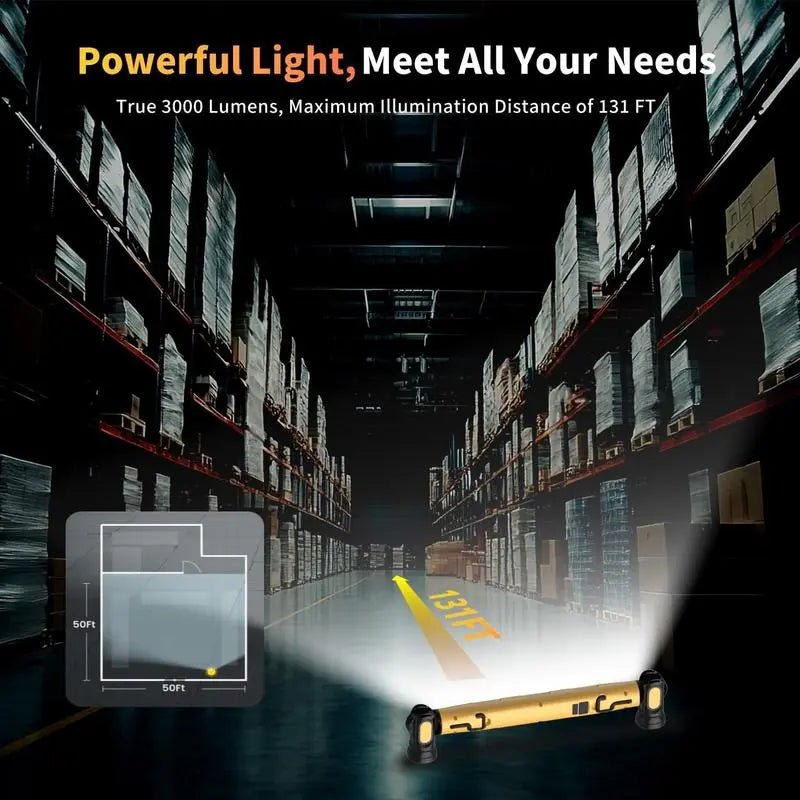 5200mAh Magnetic Rechargeable Hood Light Bar for Car Repair