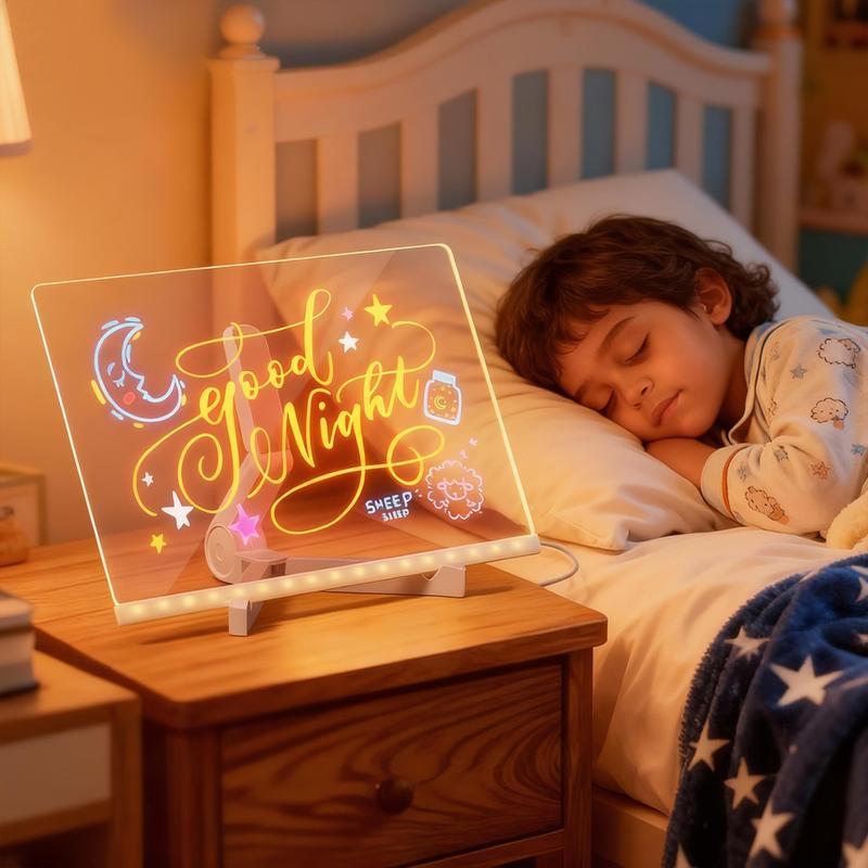 🎄The perfect Christmas gift for kids🎄 Acrylic erasable neon art board and markers