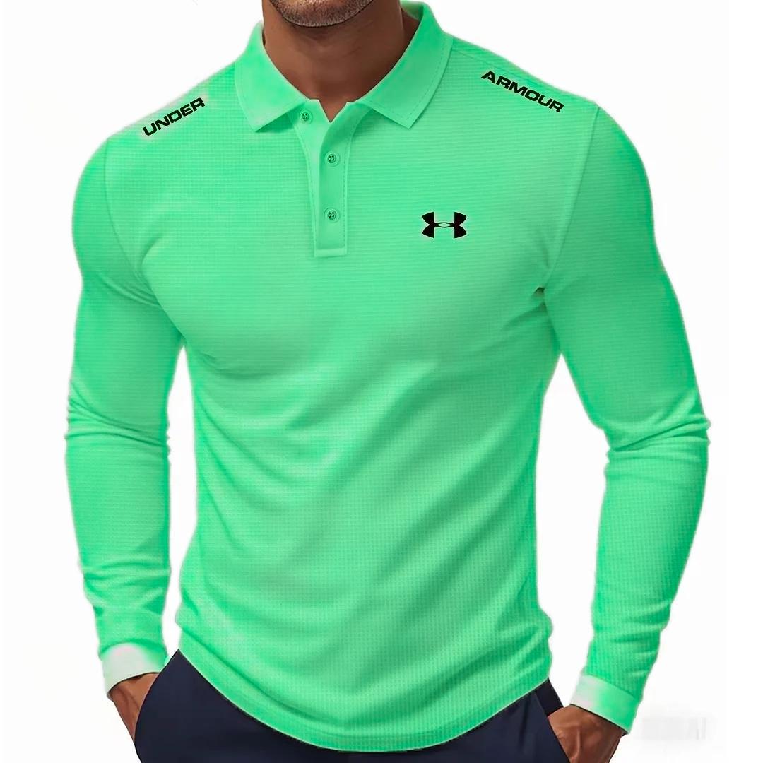 Waffle Texture Lapel Button Shirt