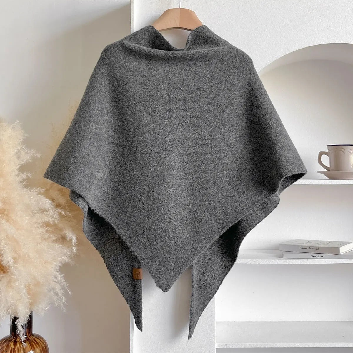 French Wool Triangle Shawl