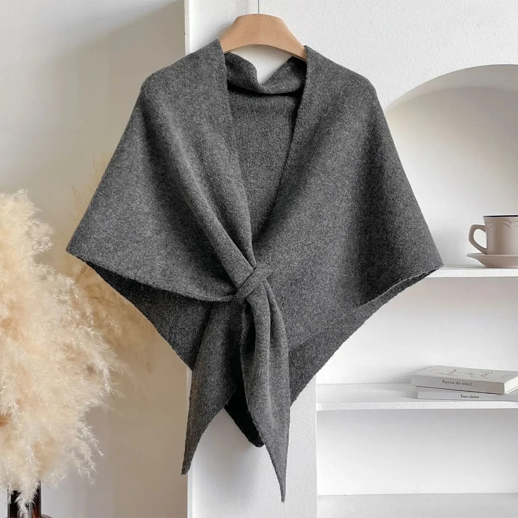 French Wool Triangle Shawl