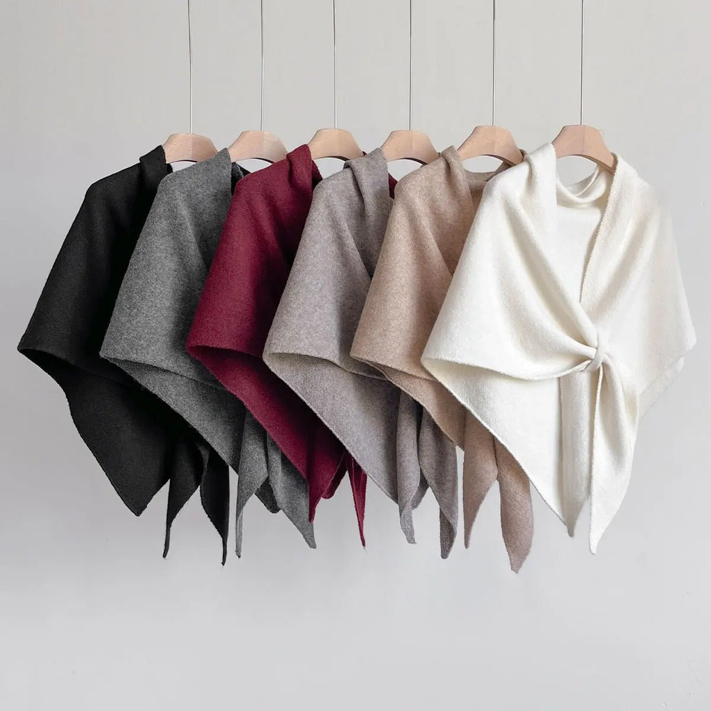 French Wool Triangle Shawl